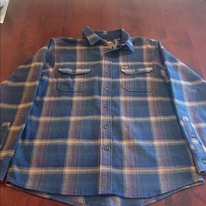 29100 Orvis Flannel Jacket SZ M Heavy Button Up Shirt Fishing Plaid Hunting